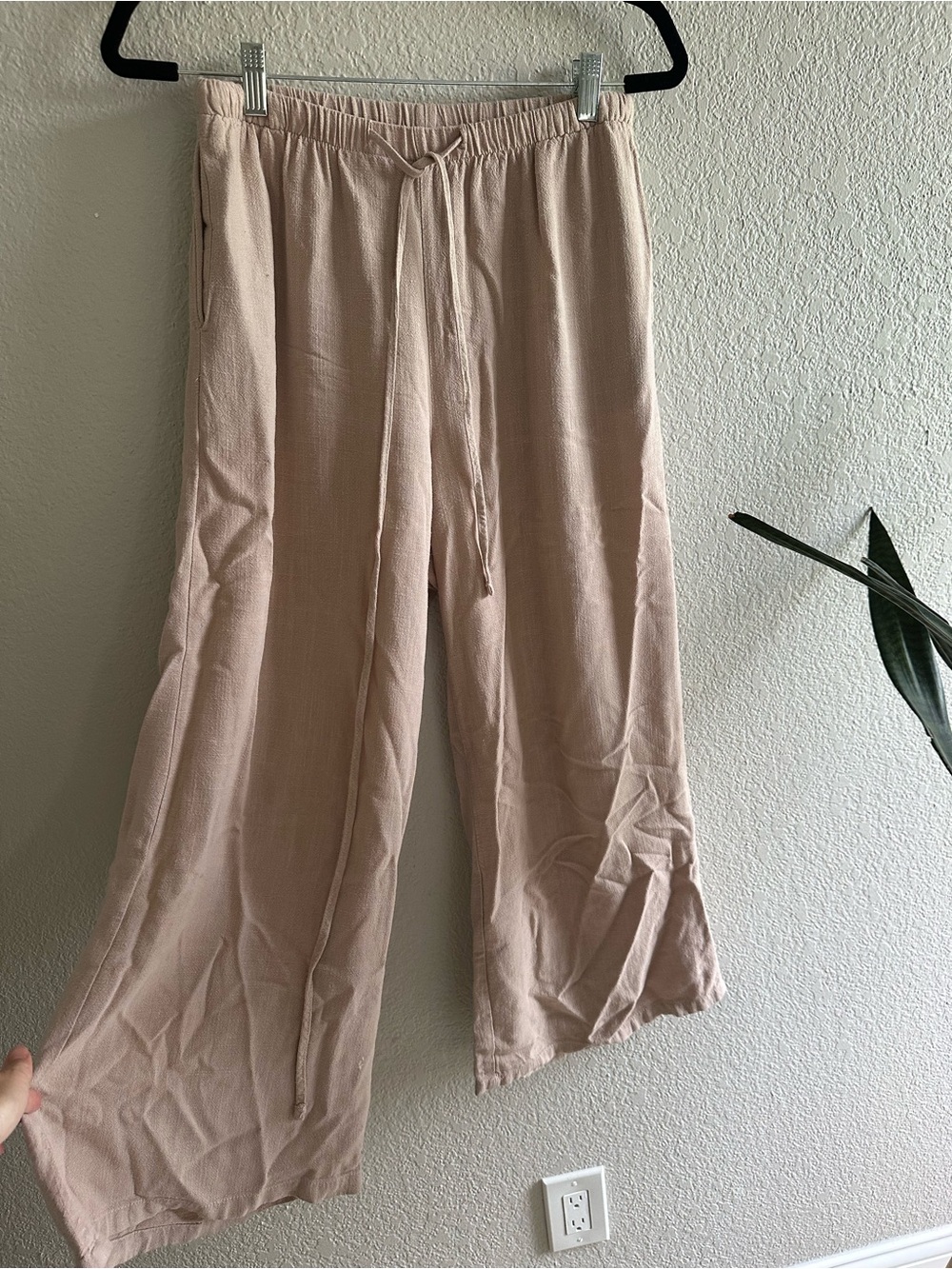 Wide Leg Drawstring Pants